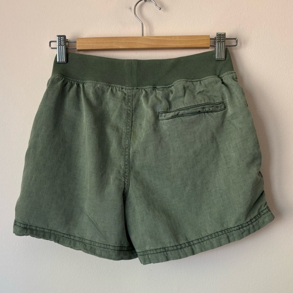 Faherity Cuffed Arlie Day linen tencel Shorts (lot bundle of 2) XS blue green - Picture 7 of 16